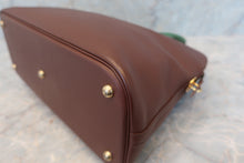 Load image into Gallery viewer, HERMES BOLIDE 35 Graine Couchevel leather Brown/Green 〇V Engraving Shoulder bag 600020037

