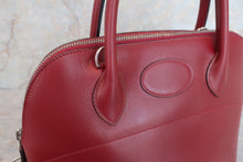 将图片加载到图库查看器，HERMES BOLIDE 31 Box carf leather Rouge H □D刻印 Shoulder bag 600070189
