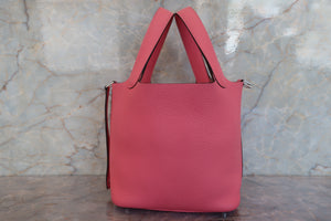 HERMES／エルメス ピコタンロックＰＭ トリヨンクレマンス ローズアザレ A刻印 ハンドバッグ 700080212