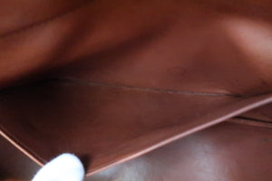 HERMES BOLIDE 35 Graine Couchevel leather Brown/Green 〇V Engraving Shoulder bag 600020037