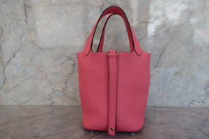 HERMES／エルメス ピコタンロックＰＭ トリヨンクレマンス ローズアザレ A刻印 ハンドバッグ 700080212