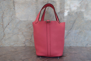 HERMES／エルメス ピコタンロックＰＭ トリヨンクレマンス ローズアザレ A刻印 ハンドバッグ 700080212
