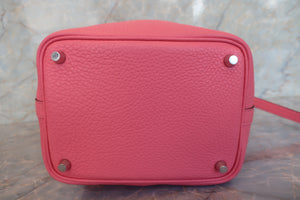 HERMES／エルメス ピコタンロックＰＭ トリヨンクレマンス ローズアザレ A刻印 ハンドバッグ 700080212