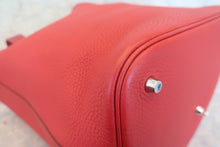 Load image into Gallery viewer, HERMES PICOTIN LOCK GM Clemence leather Rouge garance □R Engraving Hand bag 700120172
