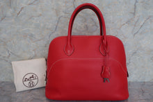 将图片加载到图库查看器，HERMES BOLIDE RELAX 35 Novillo leather Rouge casaque T刻印 Hand bag 600090046
