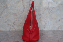 将图片加载到图库查看器，HERMES BOLIDE RELAX 35 Novillo leather Rouge casaque T刻印 Hand bag 600090046
