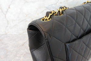CHANEL/シャネル 中マトラッセシングルフラップチェーンショルダーバッグ ラムスキン ブラック/ゴールド金具 ショルダーバッグ 700070213