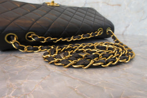 CHANEL/シャネル 中マトラッセシングルフラップチェーンショルダーバッグ ラムスキン ブラック/ゴールド金具 ショルダーバッグ 700070213