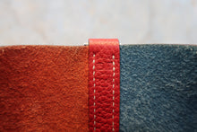 Load image into Gallery viewer, HERMES PICOTIN LOCK CASAQUE MM Clemence leather Rouge casaque/Blue thalassa □P Engraving Hand bag 800080233
