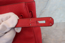 画像をギャラリービューアに読み込む, HERMES／エルメス バーキン35 トリヨンクレマンス ヴァーミリオン □H刻印 ハンドバッグ 700110059
