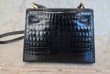 Load image into Gallery viewer, HERMES Mini KELLY 20 Crocodile Porosus Black Shoulder bag 500100049
