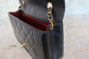 CHANEL  Diana matelasse chain shoulder bag Lambskin Black/Gold hadware Shoulder bag 700050047