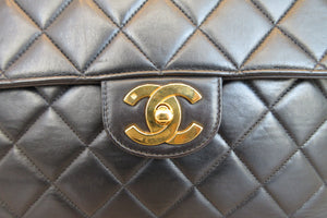 CHANEL/シャネル 中マトラッセシングルフラップチェーンショルダーバッグ ラムスキン ブラック/ゴールド金具 ショルダーバッグ 700070213