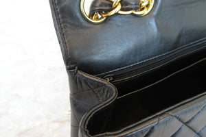 CHANEL/シャネル 中マトラッセシングルフラップチェーンショルダーバッグ ラムスキン ブラック/ゴールド金具 ショルダーバッグ 700070213