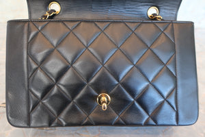 CHANEL  Diana matelasse chain shoulder bag Lambskin Black/Gold hadware Shoulder bag 700050047