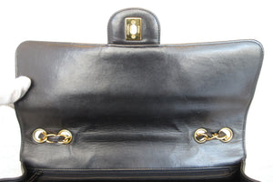 CHANEL/シャネル 中マトラッセシングルフラップチェーンショルダーバッグ ラムスキン ブラック/ゴールド金具 ショルダーバッグ 700070213