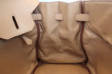 Load image into Gallery viewer, HERMES BIRKIN 35 Clemence leather Tabac camel □L Engraving Hand bag 600050071
