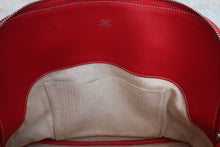 将图片加载到图库查看器，HERMES BOLIDE RELAX 35 Novillo leather Rouge casaque T刻印 Hand bag 600090046
