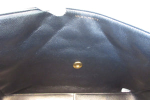 CHANEL/シャネル 中マトラッセシングルフラップチェーンショルダーバッグ ラムスキン ブラック/ゴールド金具 ショルダーバッグ 700070213