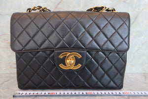 CHANEL/シャネル 中マトラッセシングルフラップチェーンショルダーバッグ ラムスキン ブラック/ゴールド金具 ショルダーバッグ 700060182