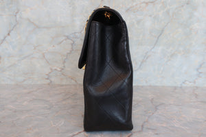 CHANEL/シャネル 中マトラッセシングルフラップチェーンショルダーバッグ ラムスキン ブラック/ゴールド金具 ショルダーバッグ 700060182