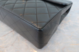 CHANEL/シャネル 中マトラッセシングルフラップチェーンショルダーバッグ ラムスキン ブラック/ゴールド金具 ショルダーバッグ 700060182