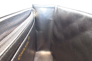 CHANEL/シャネル 中マトラッセシングルフラップチェーンショルダーバッグ ラムスキン ブラック/ゴールド金具 ショルダーバッグ 700070213