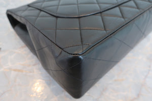 CHANEL/シャネル 中マトラッセシングルフラップチェーンショルダーバッグ ラムスキン ブラック/ゴールド金具 ショルダーバッグ 700060182