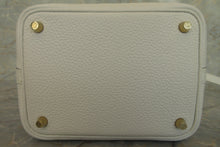 将图片加载到图库查看器，HERMES PICOTIN LOCK PM Clemence leather New white B刻印 Hand bag 700010079
