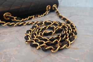 CHANEL/シャネル 中マトラッセシングルフラップチェーンショルダーバッグ ラムスキン ブラック/ゴールド金具 ショルダーバッグ 700060182