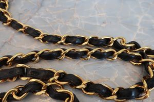 CHANEL/シャネル 中マトラッセシングルフラップチェーンショルダーバッグ ラムスキン ブラック/ゴールド金具 ショルダーバッグ 700060182