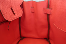 将图片加载到图库查看器，HERMES BIRKIN 30 Clemence leather Rouge pivoine □R刻印 Hand bag 600070146
