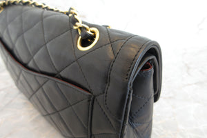 CHANEL/シャネル パリ限定マトラッセダブルフラップチェーンショルダーバッグ ラムスキン ブラック/ゴールド金具 ショルダーバッグ 700070214