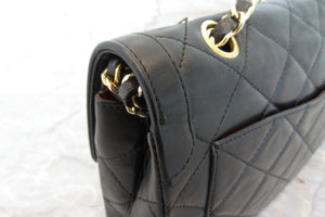 CHANEL/シャネル パリ限定マトラッセダブルフラップチェーンショルダーバッグ ラムスキン ブラック/ゴールド金具 ショルダーバッグ 700070214