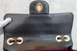 CHANEL/シャネル 中マトラッセシングルフラップチェーンショルダーバッグ ラムスキン ブラック/ゴールド金具 ショルダーバッグ 700060182