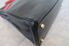将图片加载到图库查看器，HERMES KELLY 32 Gulliver leather Black/Rouge vif 〇Z刻印 Shoulder bag 800030045
