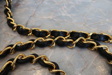 Load image into Gallery viewer, CHANEL  V-Stitch chain shoulder bag Caviar skin Black/Gold hadware Shoulder bag 700100026
