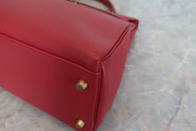 将图片加载到图库查看器，HERMES KELLY 32 Graine Couchevel leather Rouge vif □A刻印 Shoulder bag 600090020
