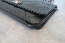 将图片加载到图库查看器，CHANEL/香奈儿 Leboy WOC 荔枝皮 Black/Silver  Hardware(黑色/银色金属) 肩背包 800070150
