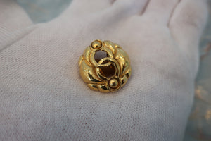 CHANEL CC mark earring Gold plate Gold Earring 500110144