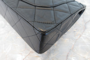 CHANEL/シャネル パリ限定マトラッセダブルフラップチェーンショルダーバッグ ラムスキン ブラック/ゴールド金具 ショルダーバッグ 700070214