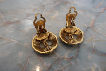 Load image into Gallery viewer, CHANEL CC mark earring Gold plate Gold Earring 500110144
