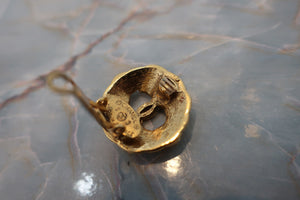 CHANEL CC mark earring Gold plate Gold Earring 500110144