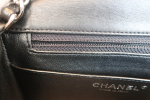 CHANEL/シャネル ミニマトラッセシングルフラップチェーンショルダーバッグ ラムスキン ブラック/シルバー金具 ショルダーバッグ 600090277