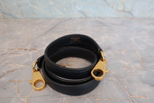 将图片加载到图库查看器，HERMES KELLY 32 Clemence leather Black □A刻印 Shoulder bag 800050071
