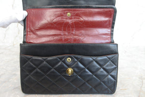 CHANEL/シャネル パリ限定マトラッセダブルフラップチェーンショルダーバッグ ラムスキン ブラック/ゴールド金具 ショルダーバッグ 700070214