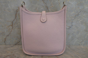 HERMES  EVELYNE TPM Clemence leather Mauve pale B刻印 Shoulder bag 700010080