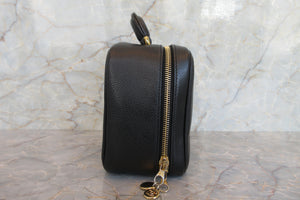 CHANEL/シャネル ココマーク2WAYチェーンショルダーバッグ キャビアスキン ブラック/ゴールド金具 バニティ 700070227