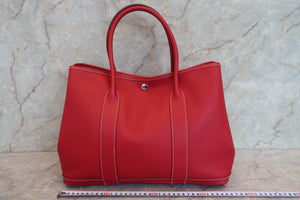 HERMES／エルメス ガーデンパーティPM ネゴンダ ルージュガランス □K刻印 トートバッグ 700080210