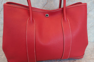 HERMES／エルメス ガーデンパーティPM ネゴンダ ルージュガランス □K刻印 トートバッグ 700080210